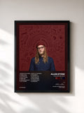 #noir Tableau de l'album Building Balance de Allen Stone, cadre noir, imprimé et encadré en France