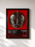 #noir Tableau de l'album Sword & Stone de Ryan Adams, cadre noir, imprimé et encadré en France