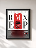 #noir Tableau de l'album A Joyful Noise RMX EP de Gossip, cadre noir, imprimé et encadré en France