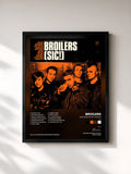 #noir Tableau de l'album (sic!) [Track by Track] de Broilers, cadre noir, imprimé et encadré en France