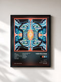 #noir Tableau de l'album Flow State de Tash Sultana, cadre noir, imprimé et encadré en France