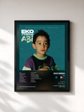 #noir Tableau de l'album Abi de Eko Fresh, cadre noir, imprimé et encadré en France