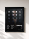 #noir Tableau de l'album MUTE de Jan Blomqvist, cadre noir, imprimé et encadré en France
