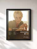 #noir Tableau de l'album A Public Affair de Jessica Simpson, cadre noir, imprimé et encadré en France
