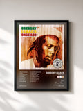 #noir Tableau de l'album Once Ago de Gregory Isaacs, cadre noir, imprimé et encadré en France