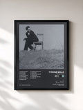 #noir Tableau de l'album Tyrone Wells de Tyrone Wells, cadre noir, imprimé et encadré en France