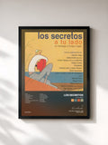 #noir Tableau de l'album A Tu Lado de Los Secretos, cadre noir, imprimé et encadré en France