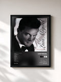 #noir Tableau de l'album Romances de Luis Miguel, cadre noir, imprimé et encadré en France