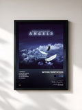 #noir Tableau de l'album Angels de Within Temptation, cadre noir, imprimé et encadré en France
