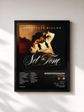 #noir Tableau de l'album Set The Tone (Guns & Roses) de Ghostface Killah, cadre noir, imprimé et encadré en France