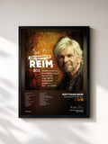 #noir Tableau de l'album Die verdammte REIM-Box de Matthias Reim, cadre noir, imprimé et encadré en France