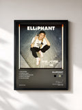 #noir Tableau de l'album One More de Elliphant, cadre noir, imprimé et encadré en France