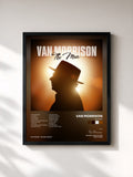 #noir Tableau de l'album The Man de Van Morrison, cadre noir, imprimé et encadré en France