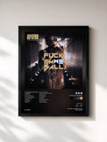 #noir Tableau de l'album Fuck Em We Ball de B.o.B, cadre noir, imprimé et encadré en France