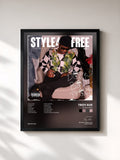 #noir Tableau de l'album Style 4 Free de Troy Ave, cadre noir, imprimé et encadré en France