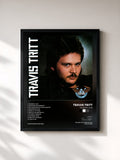 #noir Tableau de l'album Country Club de Travis Tritt, cadre noir, imprimé et encadré en France