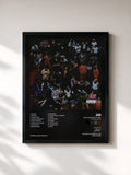 #noir Tableau de l'album The Forever Story (Extended Version) de JID, cadre noir, imprimé et encadré en France