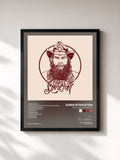 #noir Tableau de l'album From A Room: Volume 1 de Chris Stapleton, cadre noir, imprimé et encadré en France