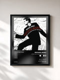 #noir Tableau de l'album Spider-Man Theme / Sway Remixes de Michael Bublé, cadre noir, imprimé et encadré en France