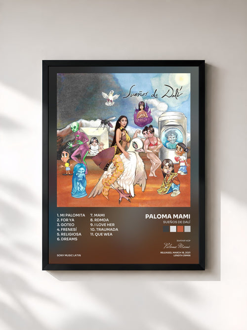 Paloma Mami · Sueños de Dalí — Affiche encadrée