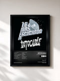 #noir Tableau de l'album Lo Más Escuchado De de Intocable, cadre noir, imprimé et encadré en France