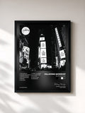 #noir Tableau de l'album No Other Name de Hillsong Worship, cadre noir, imprimé et encadré en France