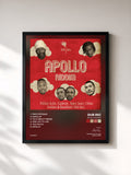 #noir Tableau de l'album Apollo Riddim de Dub Inc, cadre noir, imprimé et encadré en France