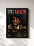 #noir Tableau de l'album This Is Dean Martin de Dean Martin, cadre noir, imprimé et encadré en France