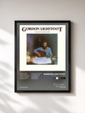 #noir Tableau de l'album Cold on the Shoulder de Gordon Lightfoot, cadre noir, imprimé et encadré en France