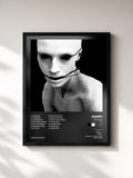 #noir Tableau de l'album I Disagree (more) de Poppy, cadre noir, imprimé et encadré en France