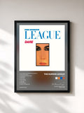 #noir Tableau de l'album Dare! de The Human League, cadre noir, imprimé et encadré en France
