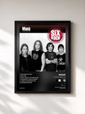 #noir Tableau de l'album Six Pack: Maná - EP (Digital) de Maná, cadre noir, imprimé et encadré en France
