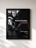#noir Tableau de l'album Hors format (Edition anniversaire) de Michel Sardou, cadre noir, imprimé et encadré en France