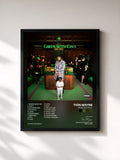 #noir Tableau de l'album Green With Envy de Tion Wayne, cadre noir, imprimé et encadré en France