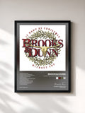 #noir Tableau de l'album It Won't Be Christmas Without You de Brooks & Dunn, cadre noir, imprimé et encadré en France