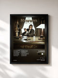 #noir Tableau de l'album Perfect Stranger de K-Maro, cadre noir, imprimé et encadré en France