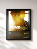 #noir Tableau de l'album Replay EP de Iyaz, cadre noir, imprimé et encadré en France