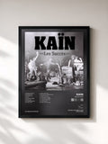 #noir Tableau de l'album Les Succès de Kain, cadre noir, imprimé et encadré en France