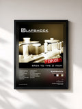 #noir Tableau de l'album Back to the 2 Inch de Slapshock, cadre noir, imprimé et encadré en France