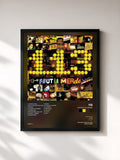 #noir Tableau de l'album 113 fout la merde de 113, cadre noir, imprimé et encadré en France