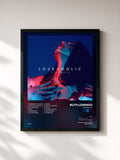 #noir Tableau de l'album Loveaholic de Ruth Lorenzo, cadre noir, imprimé et encadré en France