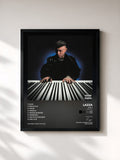 #noir Tableau de l'album SIRIO (Concertos) de Lazza, cadre noir, imprimé et encadré en France