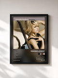 #noir Tableau de l'album Revolution de Miranda Lambert, cadre noir, imprimé et encadré en France