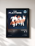 #noir Tableau de l'album Encores! de The Platters, cadre noir, imprimé et encadré en France