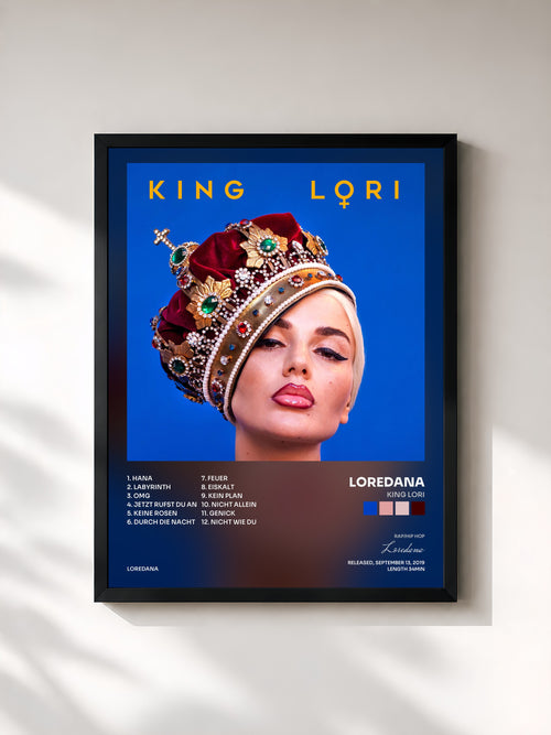 Loredana · KING LORI — Affiche encadrée