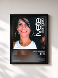 #noir Tableau de l'album Beat Beleza de Ivete Sangalo, cadre noir, imprimé et encadré en France