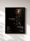 #noir Tableau de l'album Body Language de Blake Shelton, cadre noir, imprimé et encadré en France