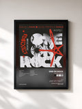 #noir Tableau de l'album Luxury Disease de ONE OK ROCK, cadre noir, imprimé et encadré en France