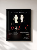 #noir Tableau de l'album Olé de Azúcar Moreno, cadre noir, imprimé et encadré en France
