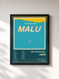 #noir Tableau de l'album Malu de Tom Thaler & Basil, cadre noir, imprimé et encadré en France